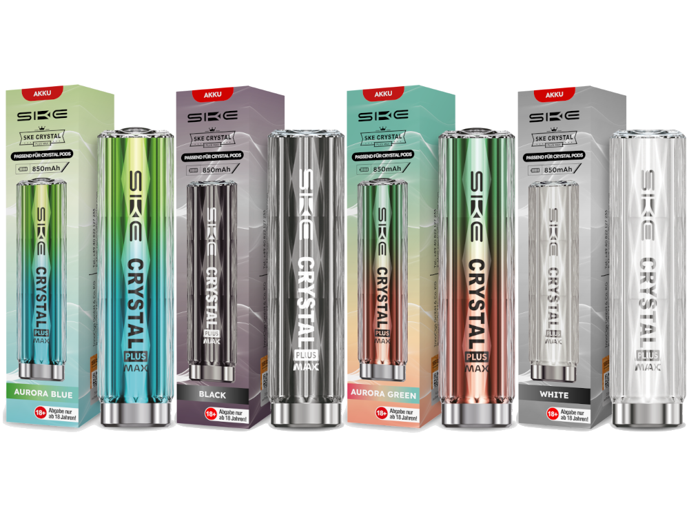 10x Crystal Plus MAX Akkuträger 850mAh
