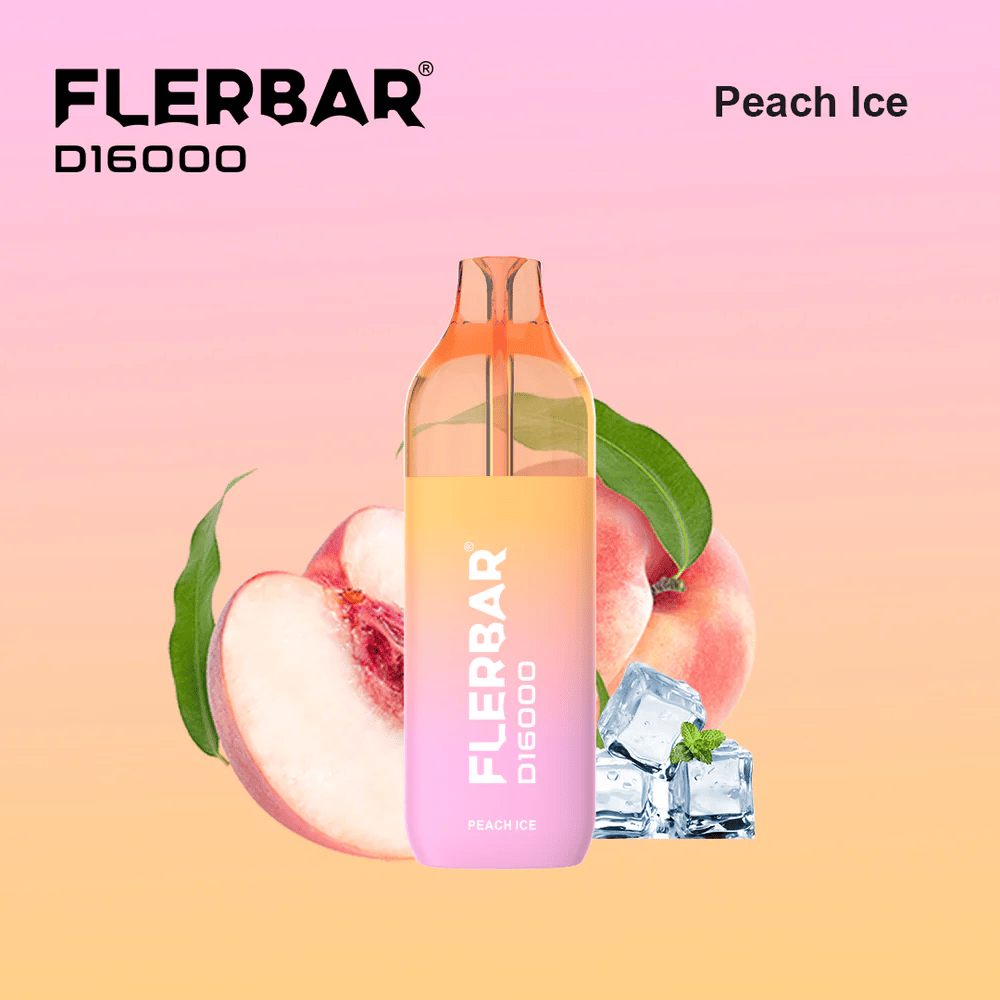 10x Flerbar D16000 Peach Ice 2ml + 10ml