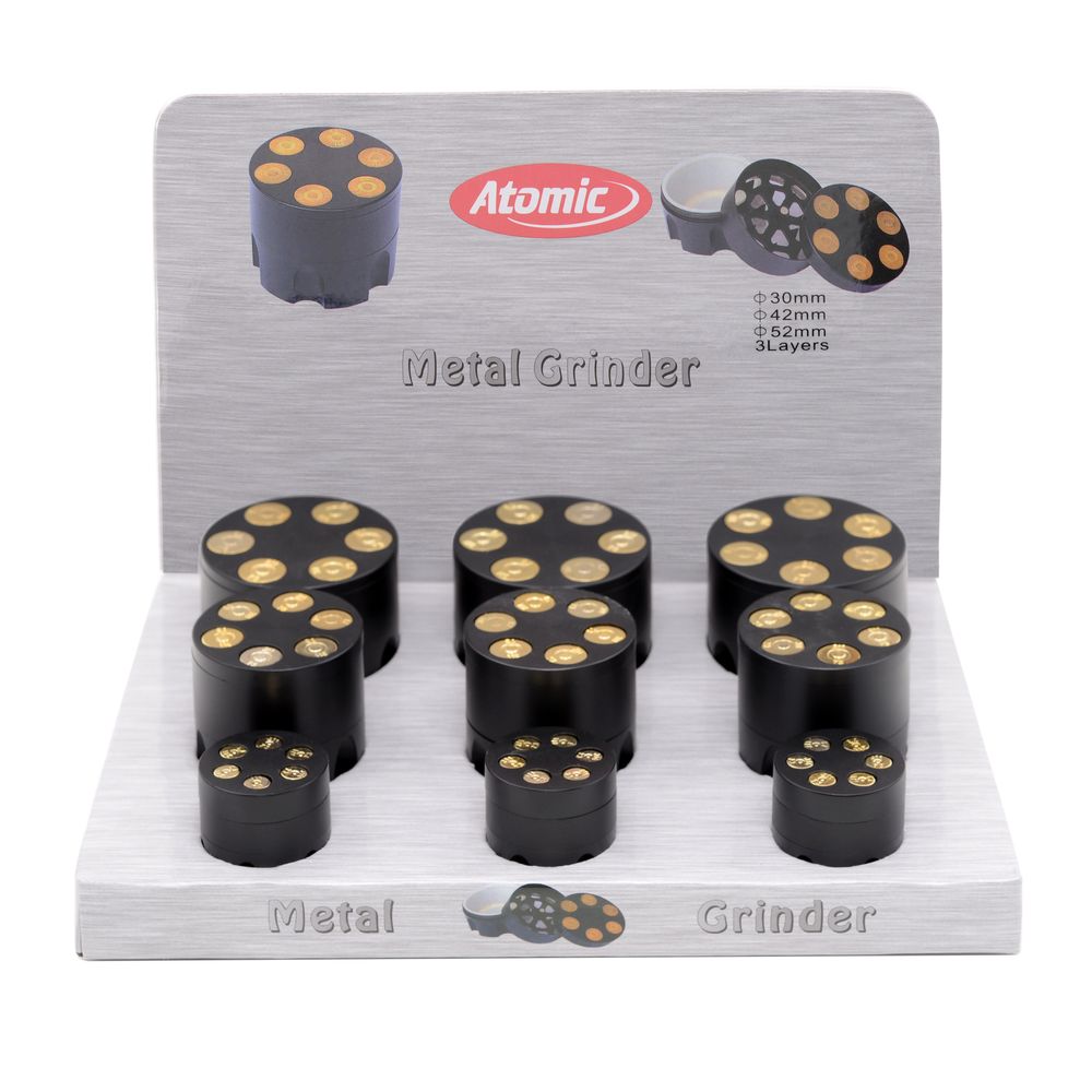 9x Atomic Grinder Revolver Trommel 3 teile
