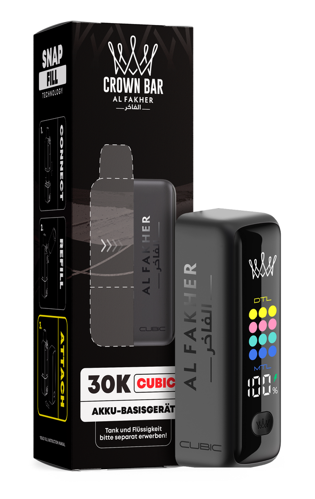 5x Al Fakher Cubic 30K Matt Black Kit