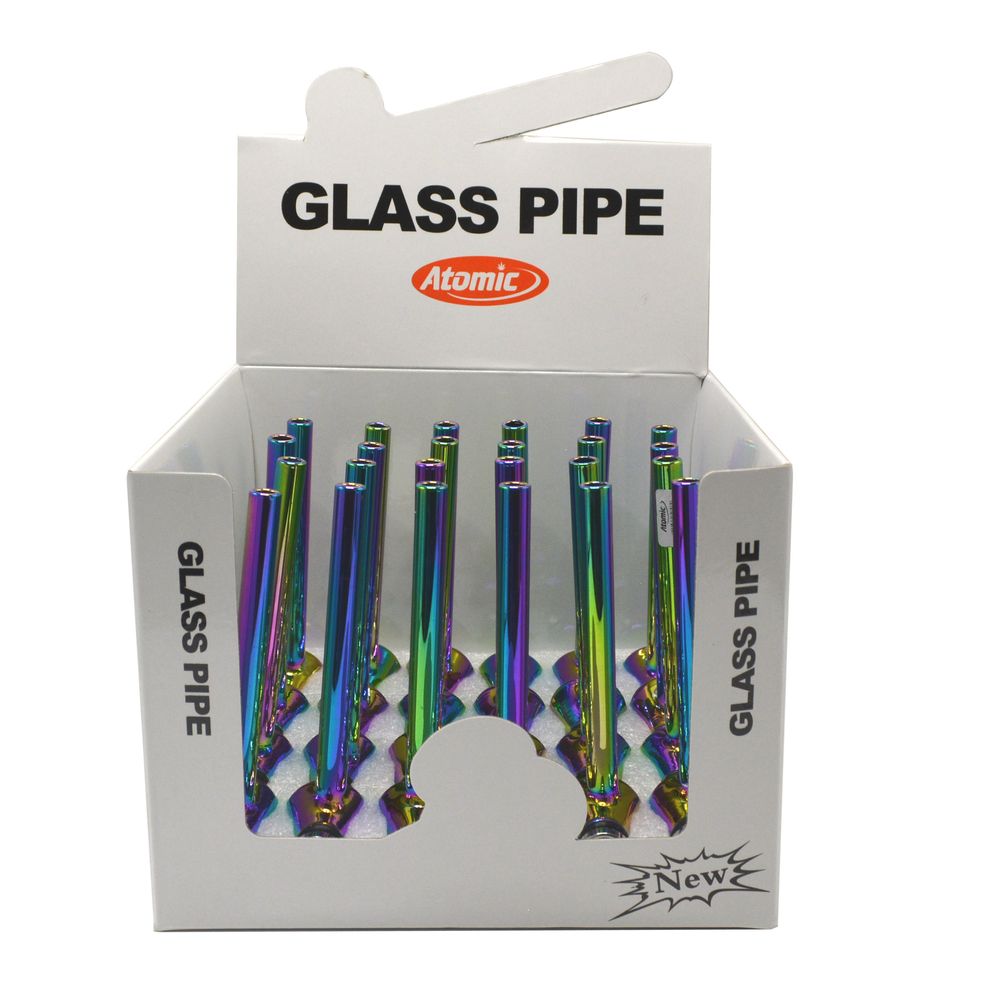 24x Atomic Glas Tabakpfeife Rainbow