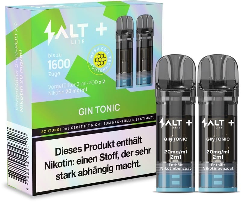 10x SALT Plus Lite Pods Gin Tonic 20mg/ml