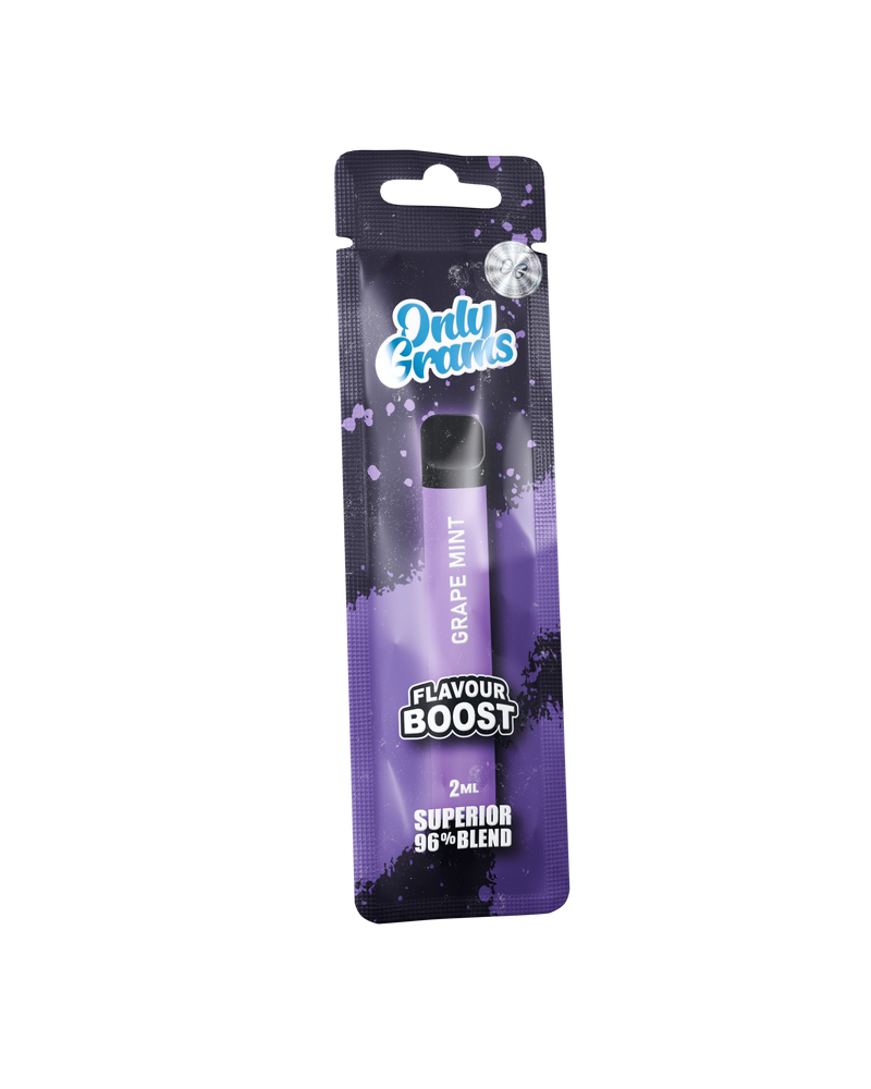 10x OnlyGrams Flavor Boost - Grape Mint (96% Blend Sativa)