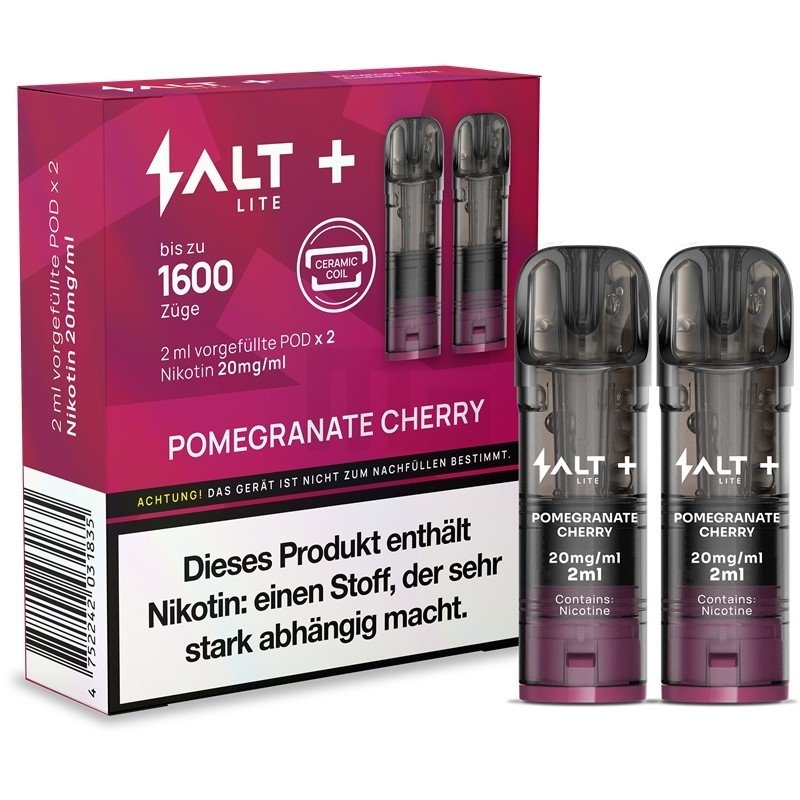 10x SALT Plus Lite Pods Pomegranate Cherry 20mg/ml