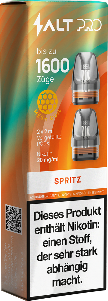 10x SALT Pro Pod - Spritz - 20mg Nikotingehalt - 2er Pack