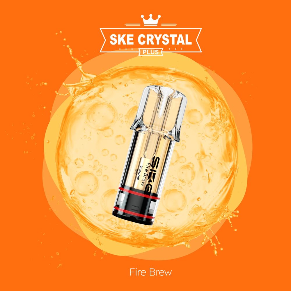 10x SKE Crystal PLUS FIRE BREW 2% Nikotin 2er Pack