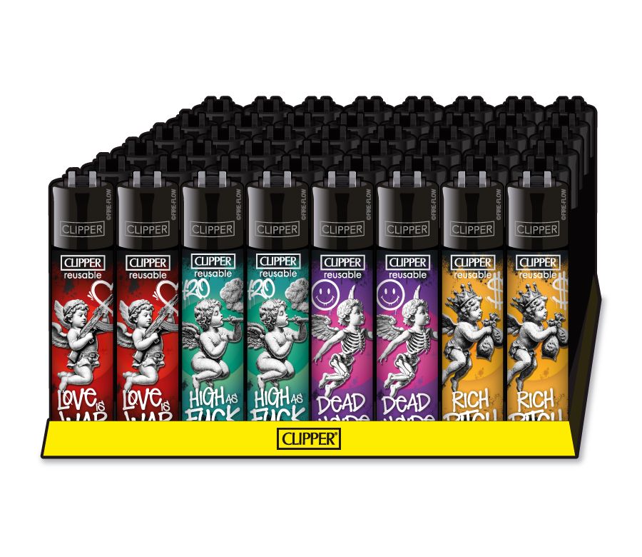 48x Clipper Reibrad Cupid Gang nachfüllbar
