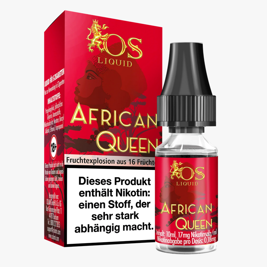 10x Os Liquid - 10ml -  17mg Nikotingehalt