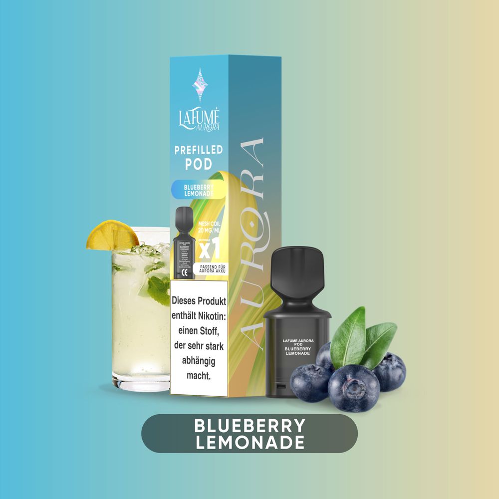 10x Lafume Aurora Pod - Blueberry Lemonade 20mg Nikotin