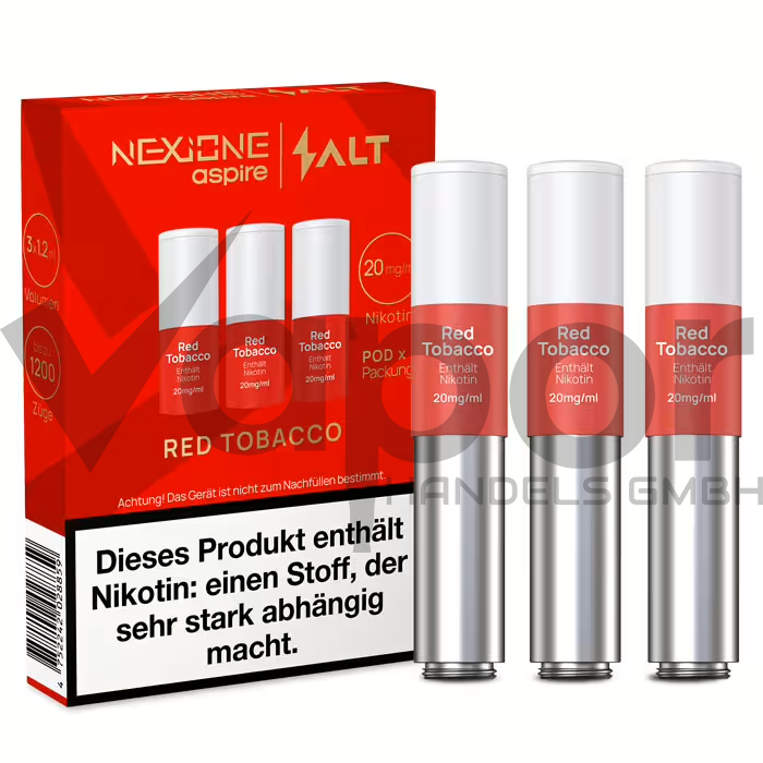 10x Salt NEXIONE Pod - Red Tobacco 20mg/ml