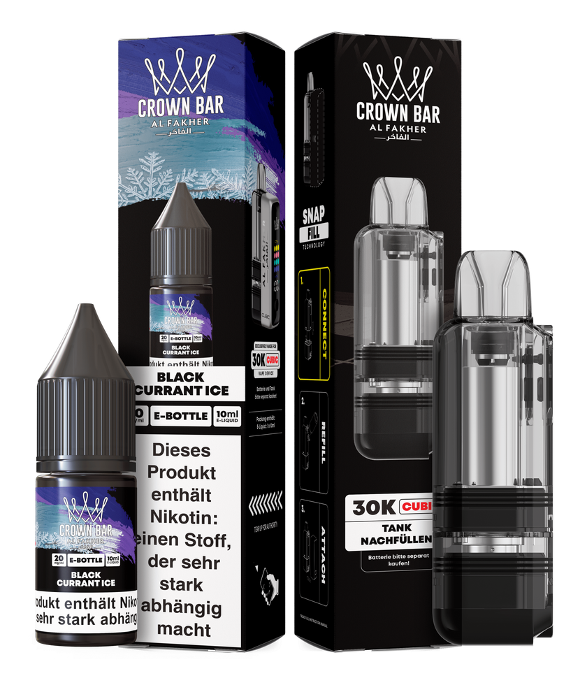5x Al Fakher Cubic 30K Pod Blackcurrant Ice