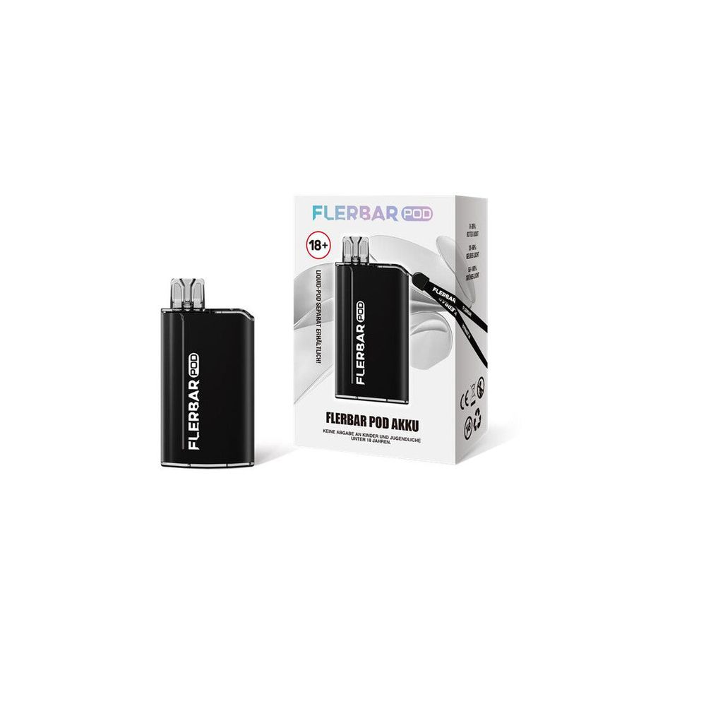 10x Flerbar Pod Kit - Farbe Schwarz - 500 mAh Akku