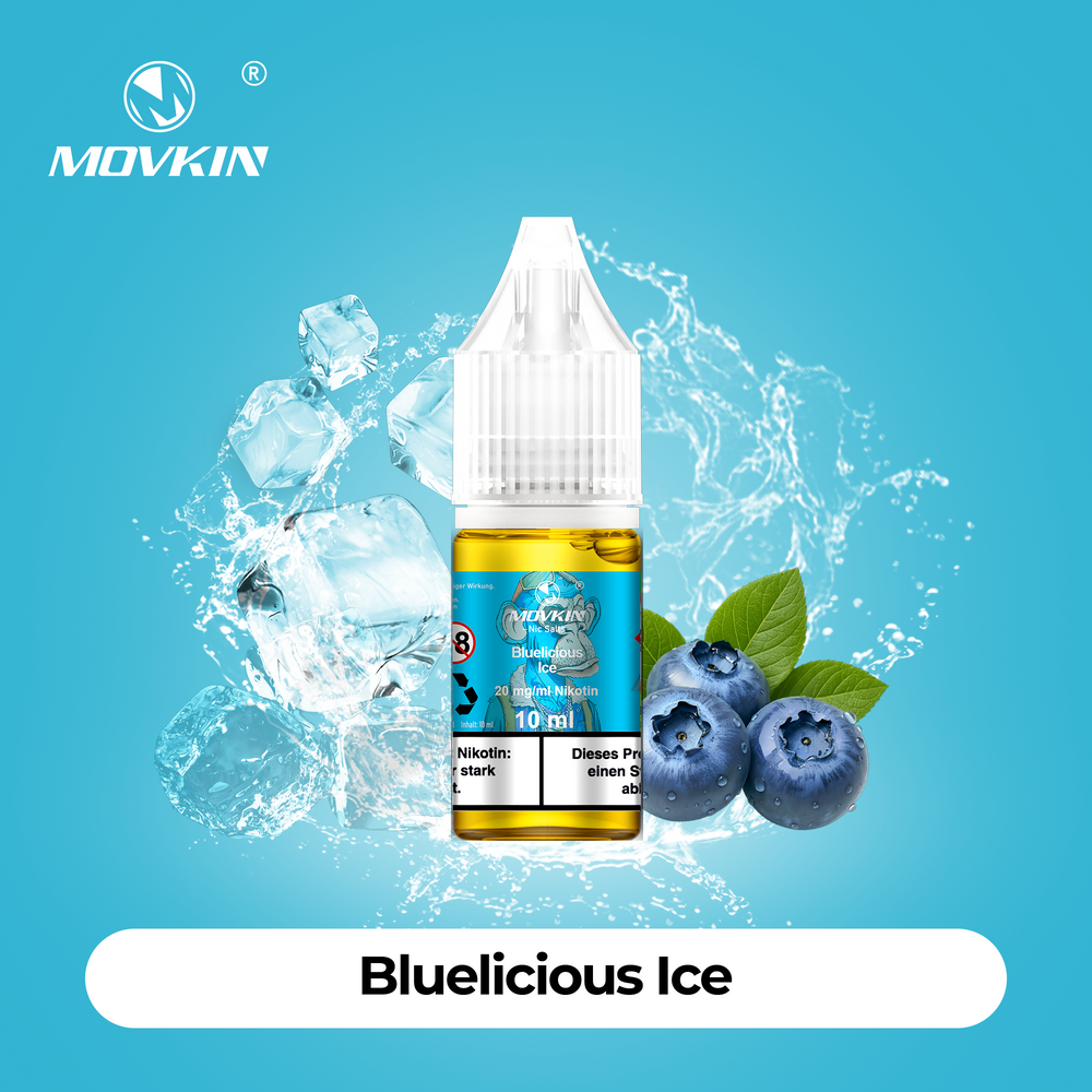 10x Movkin Liquid Bluelicious Ice - 10ml