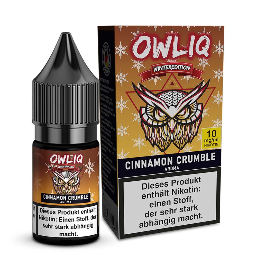 10x OWLIQ Nikotinsalz Liquid - Cinnamon Crumble - 10ml