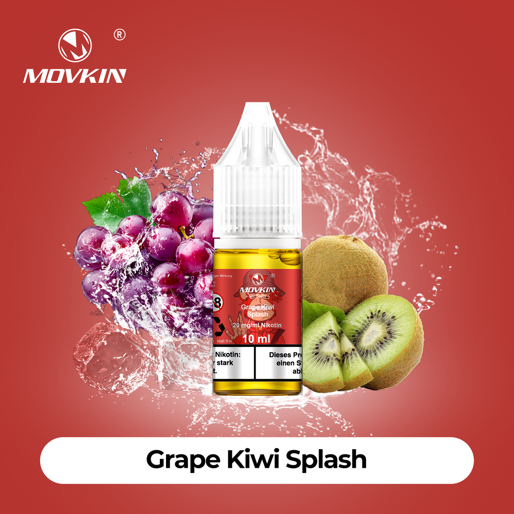 10x Movkin Liquid Grape Kiwi Splash - 10ml