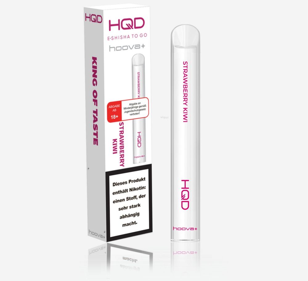 10x HQD Hoova+ - Strawberry Kiwi - 20 mg/ml Nikotin