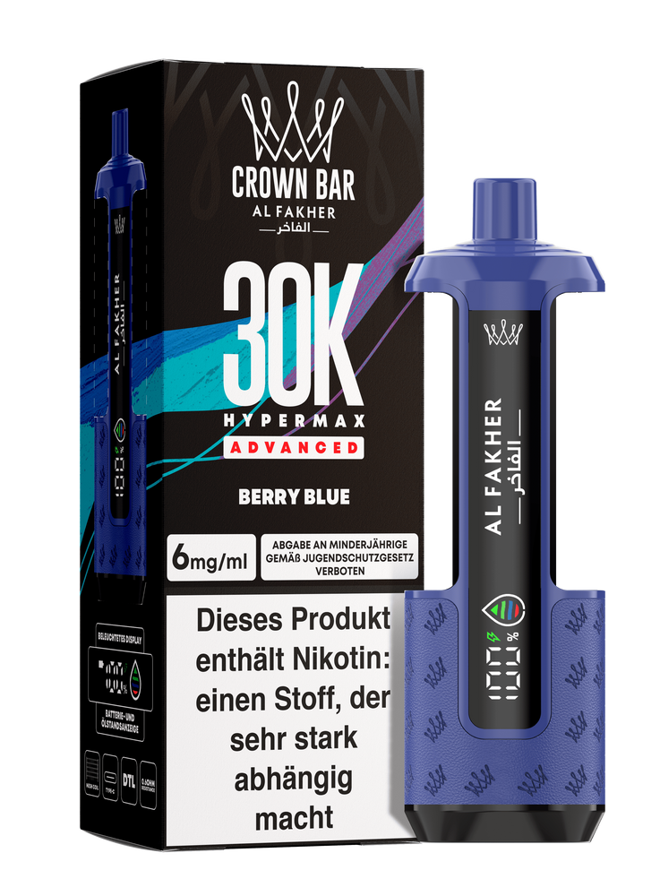 5x Al Fakher Hypermax 30K Advanced - Berry Blue