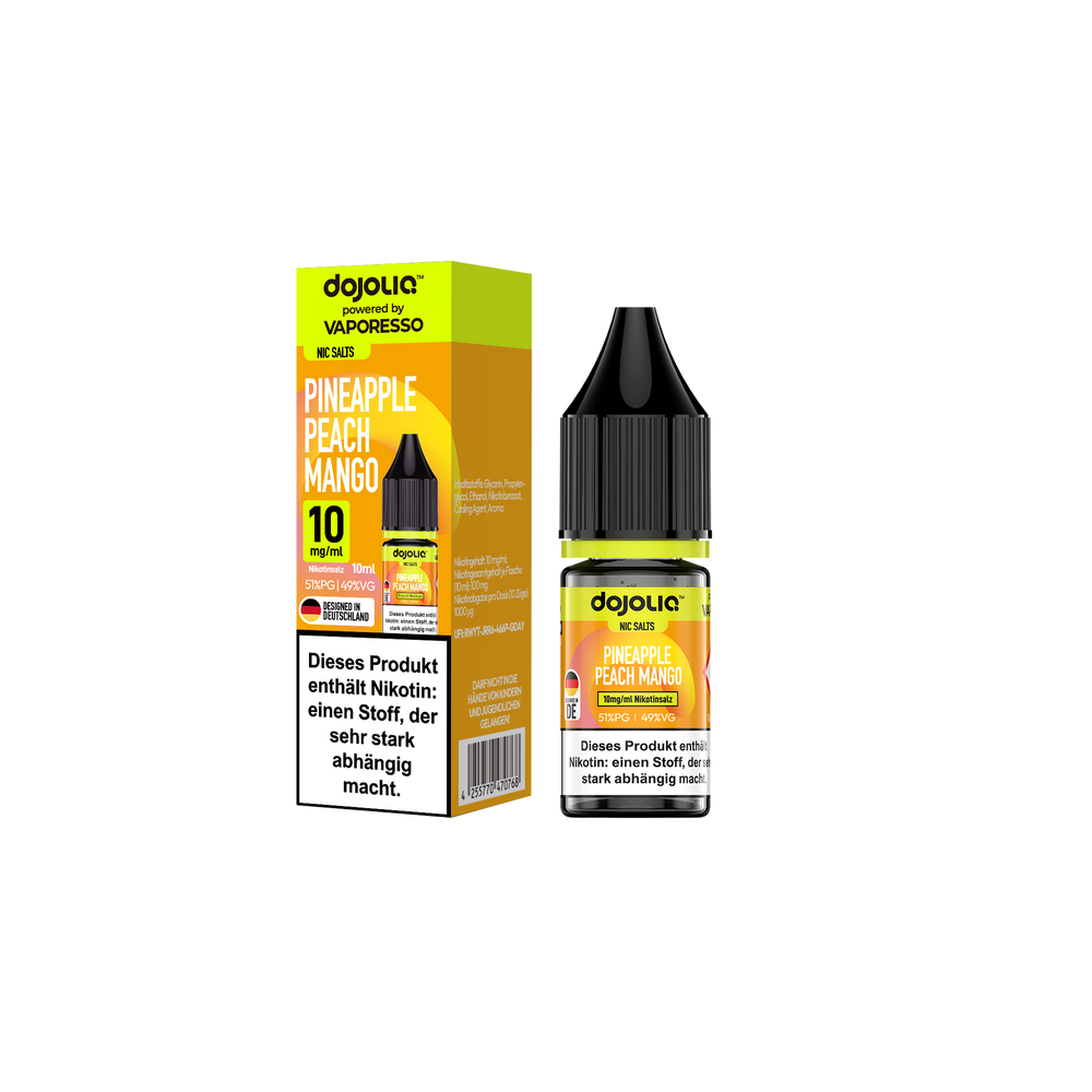 10x DOJOLIQ Pineapple Peach Mango Liquid - 10ml
