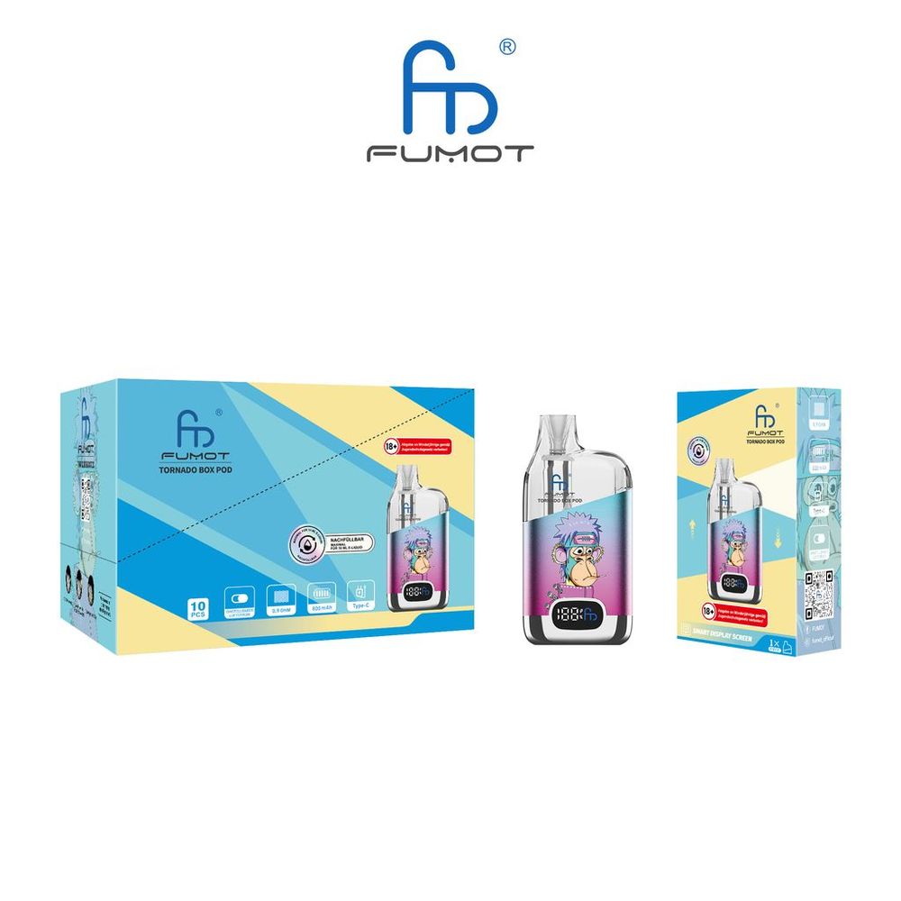 5x Fumot Tornado Box Pod Kit - Farbe: Blue Purple