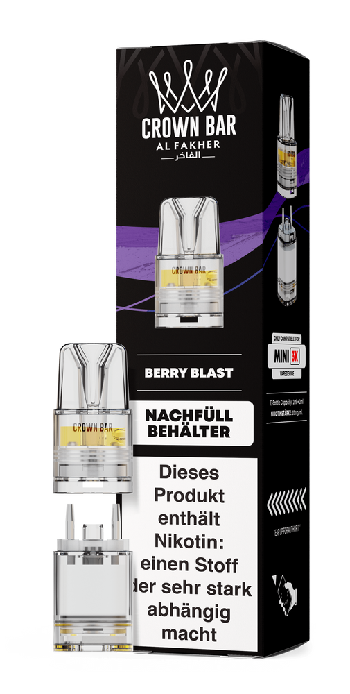 10x Al Fakher Mini 3K Pod - Berry Blast - 20mg Nikotingehalt