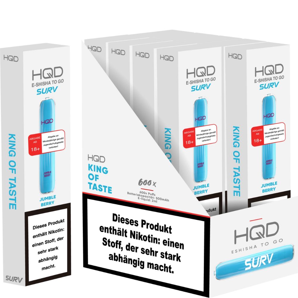 10 x HQD Surv - Very Berry / Jumble Berry