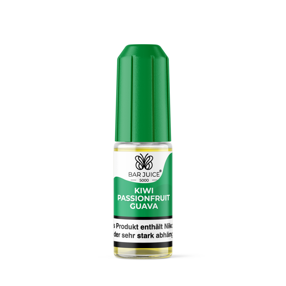 10x Bar Juice 5000 Kiwi Passionfruit Guava Nikotinsalz Liquid 10 ml
