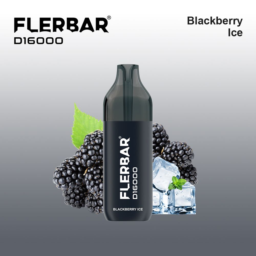 10x Flerbar D16000 Blackberry Ice 2ml + 10ml