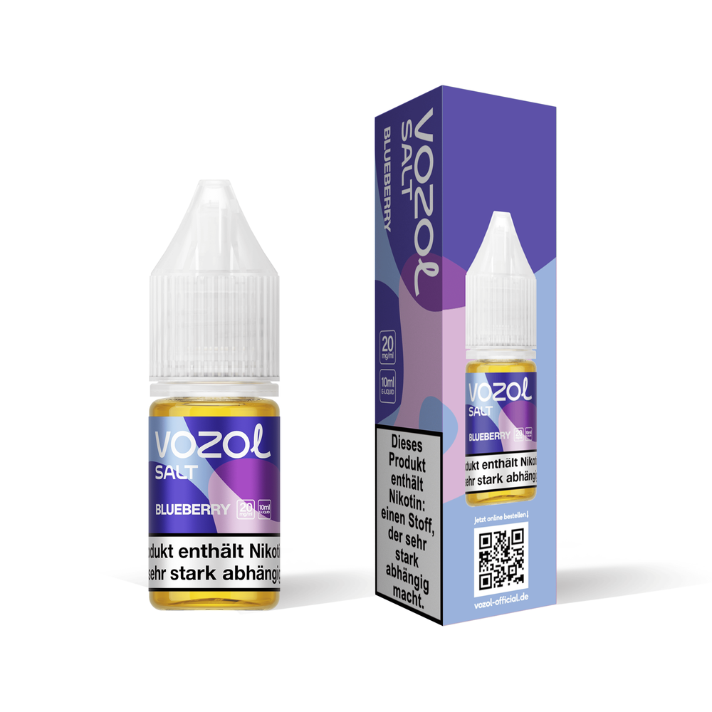 10x Vozol Liquid - Blueberry - 10ml
