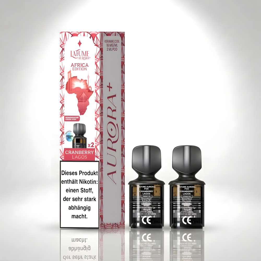10x Lafume Aurora Pod - Cranberry Lagos 20mg Nikotin - 2er Pack