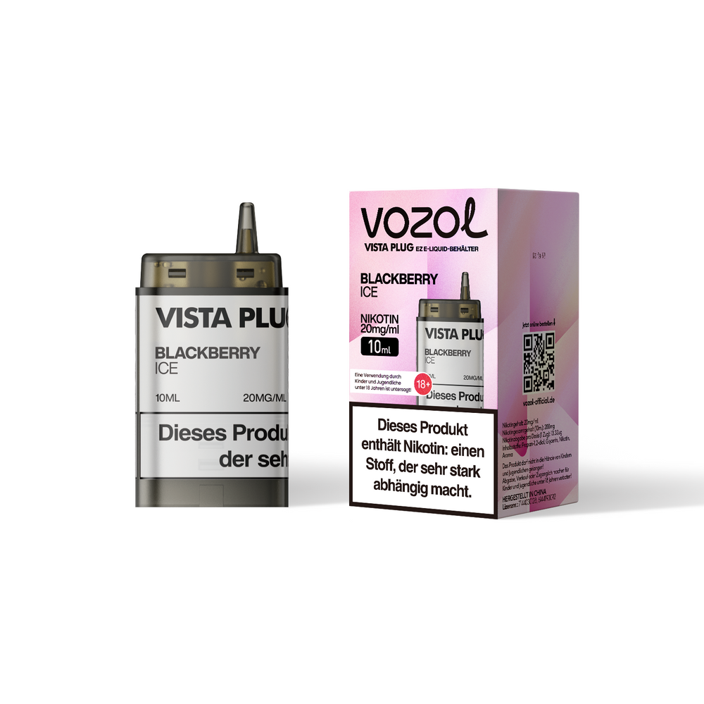 5x Vozol Vista Plug Ez Blackberry Ice Pod Set