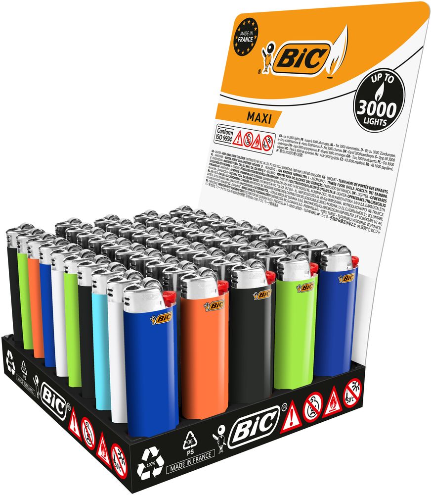 BIC J26 Maxi Feuerzeug (50er Tray Mix)