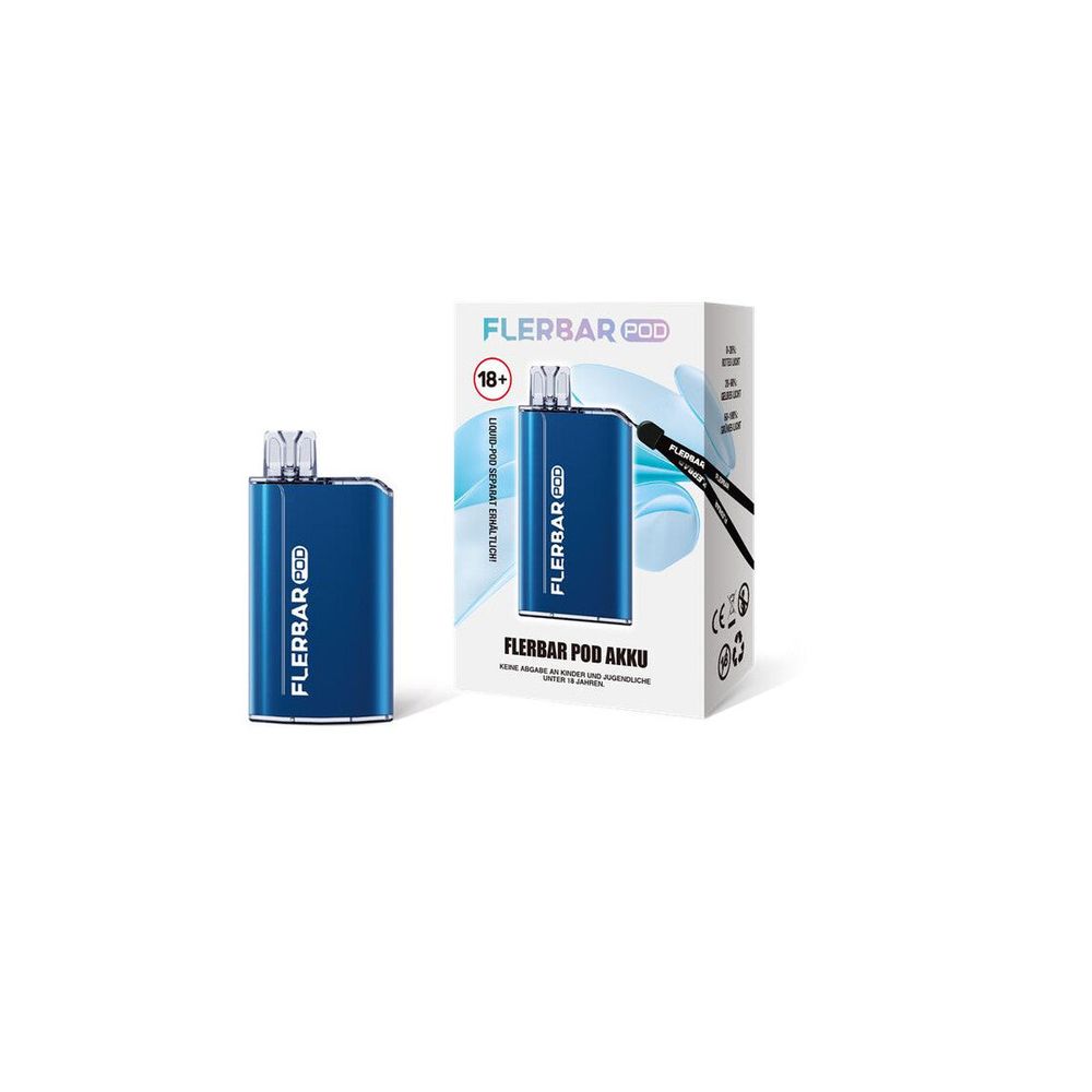 10x Flerbar Pod Kit - Farbe Blau - 500 mAh Akku