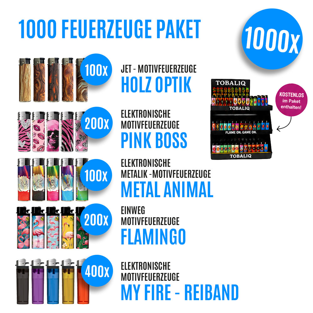 Feuerzeug Paket 1000 - 1000 Feuerzeuge