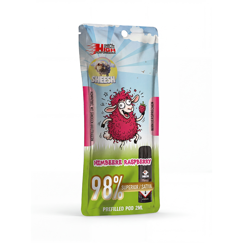 10x SHEESH - H3 Superior Pod - Himbeere Raspberry - 2ml