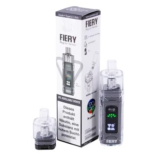 10x VOOM Fiery Refillable Pod Kit - Farbe: Black