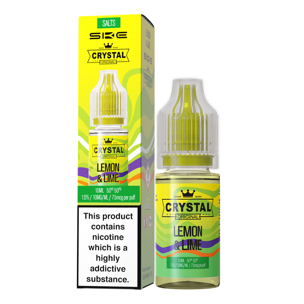 10x SKE Crystal Liquid - Lemon & Lime - 10ml Nikotinsalzliquid