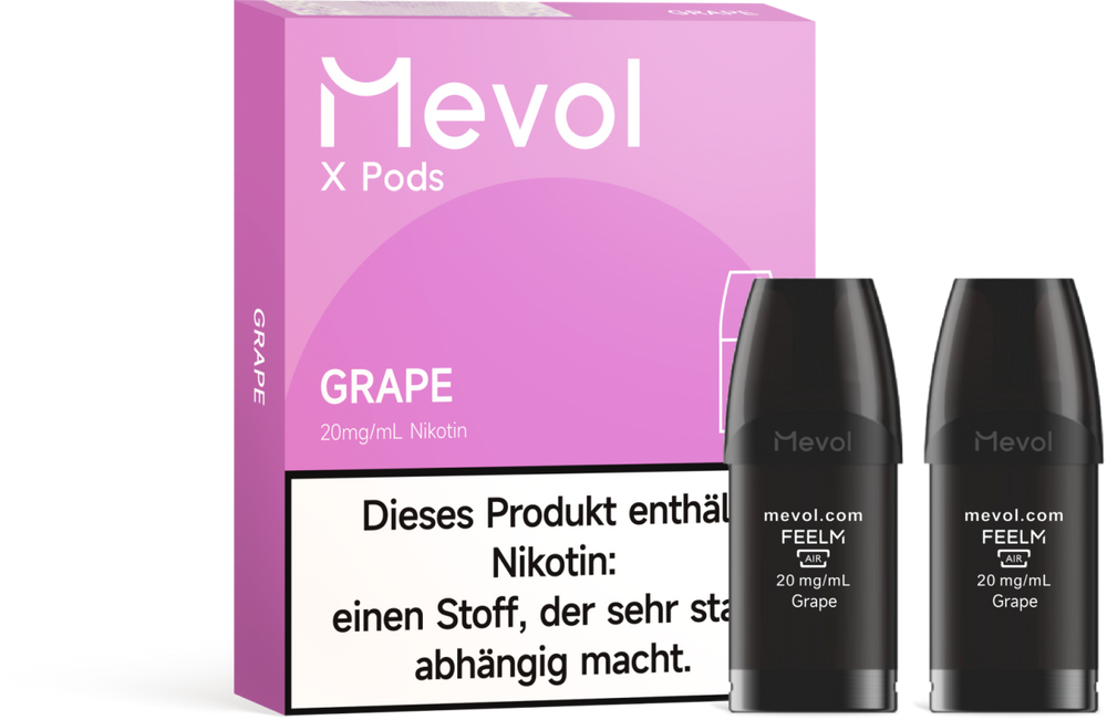 10x Mevol X Pro - Grape - 20mg Nikotingehalt
