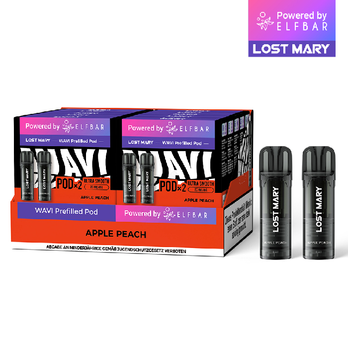 10x Lost Mary WAVI Apple Peach 20mg Nikotin 2er Pack