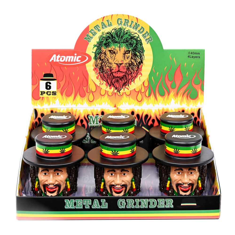 6x Atomic Metall Grinder 46mm Jamaica Men