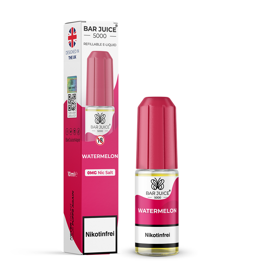 10x Bar Juice 5000 Watermelon Nikotinsalz Liquid 10 ml