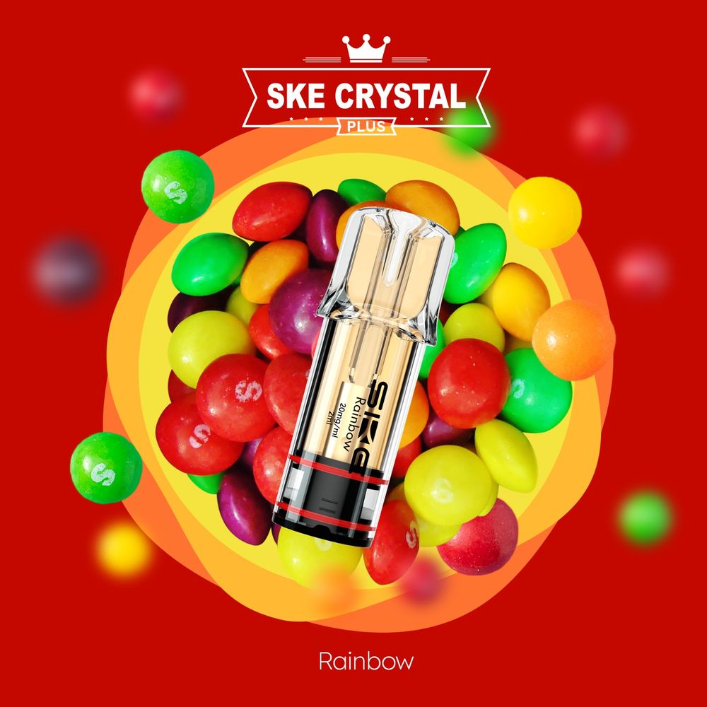 10x SKE Crystal PLUS Rainbow 2% Nikotin 2er Pack