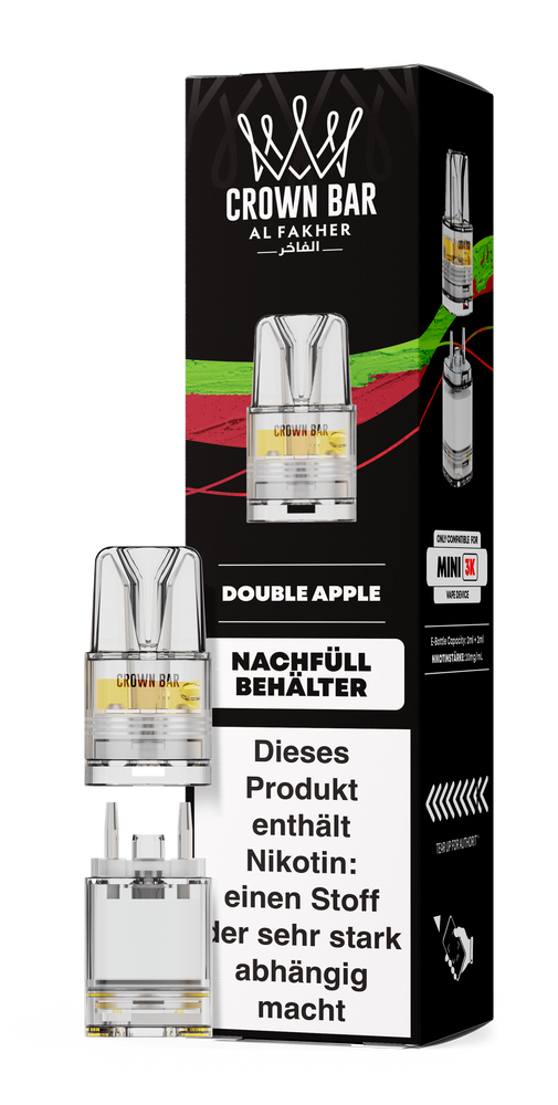 10x Al Fakher Mini 3K Pod - Double Apple - 20mg Nikotingehalt
