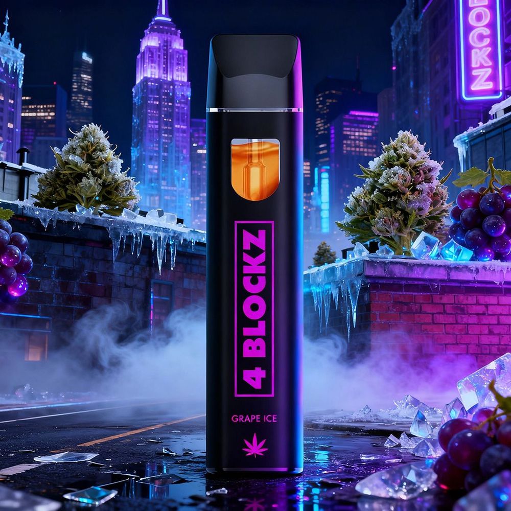 10x 4 Blockz H3BTA - Grape Ice (1ml)