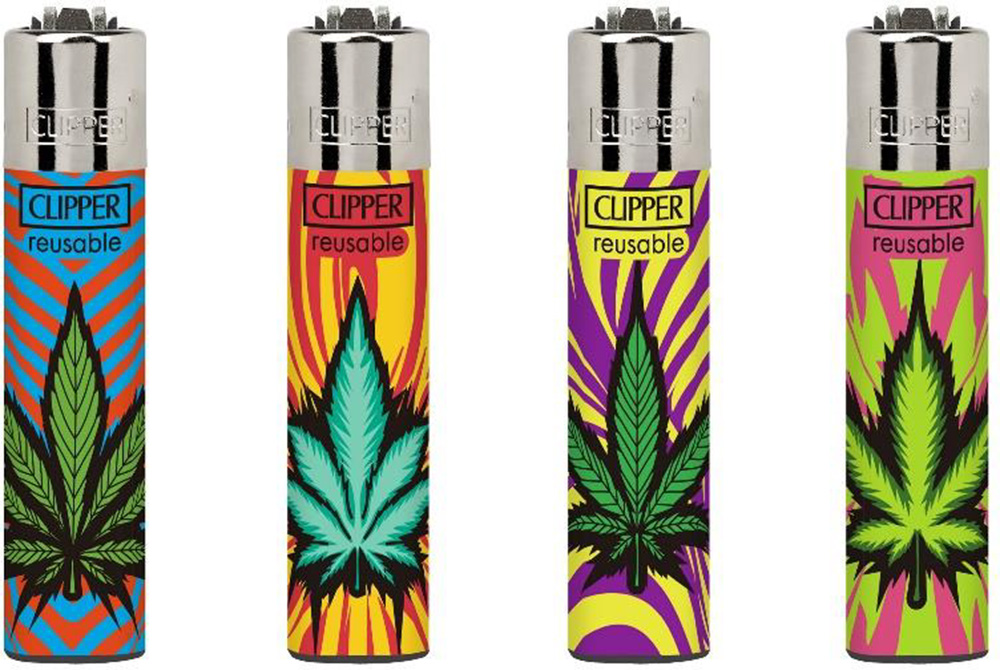 48x Clipper Reibrad Animalprint/Hanf nachfüllbar