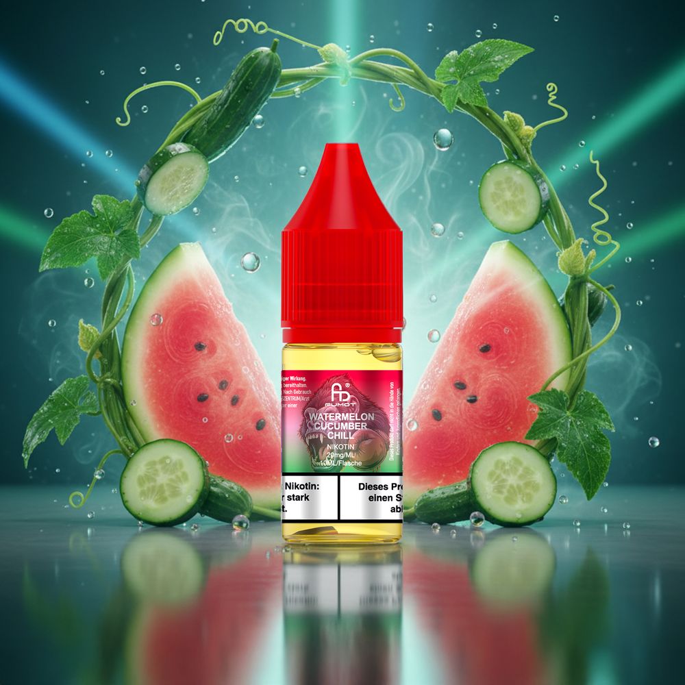 10x RandM Liquid - Watermelon Cucumber Chill - 10ml
