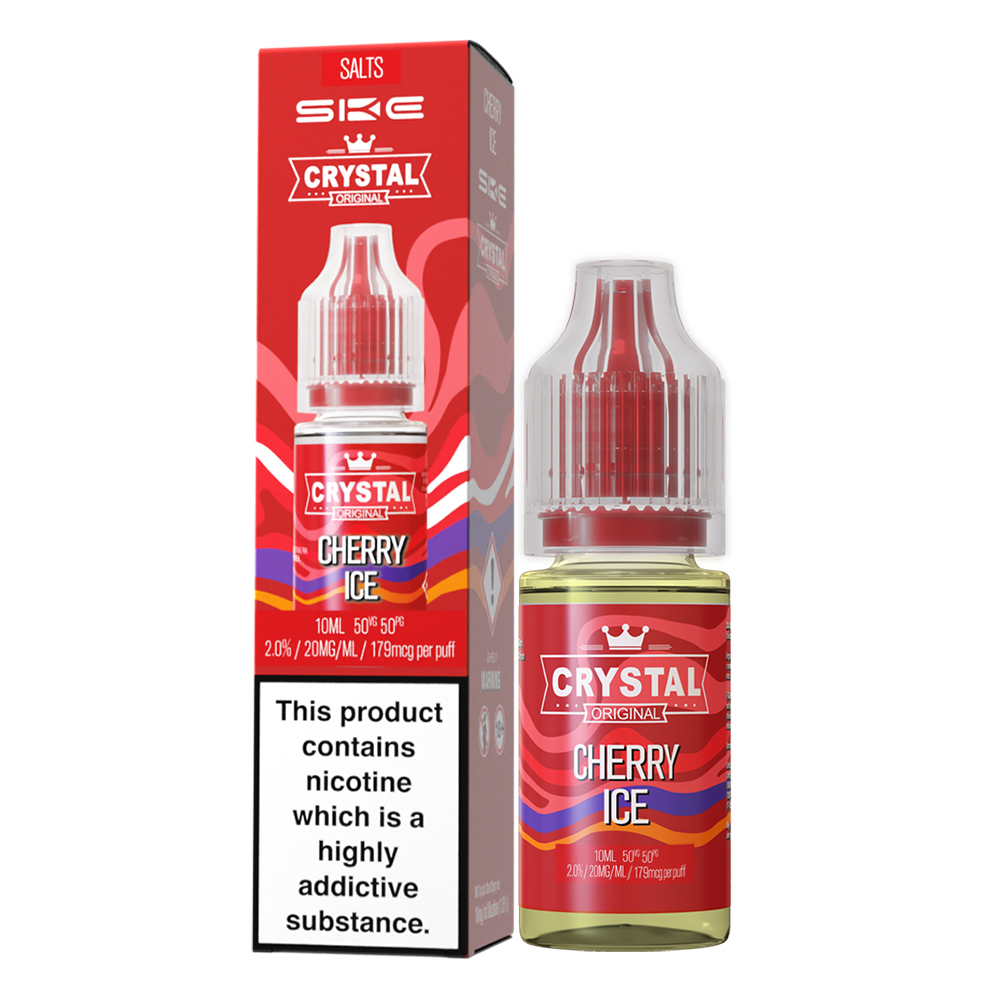 10x SKE Crystal Liquid - Cherry Ice - 10ml Nikotinsalzliquid