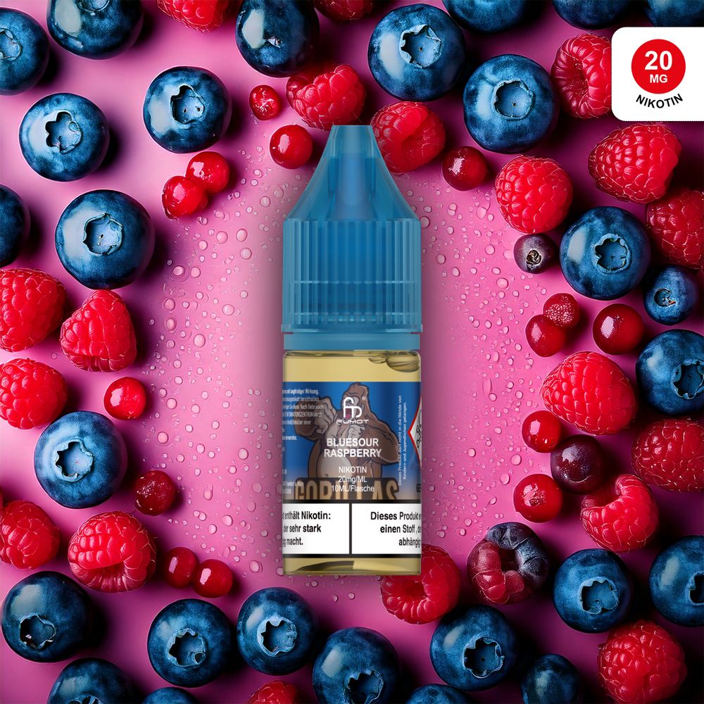 10x RandM Liquid - Bluesour Raspberry - 10ml