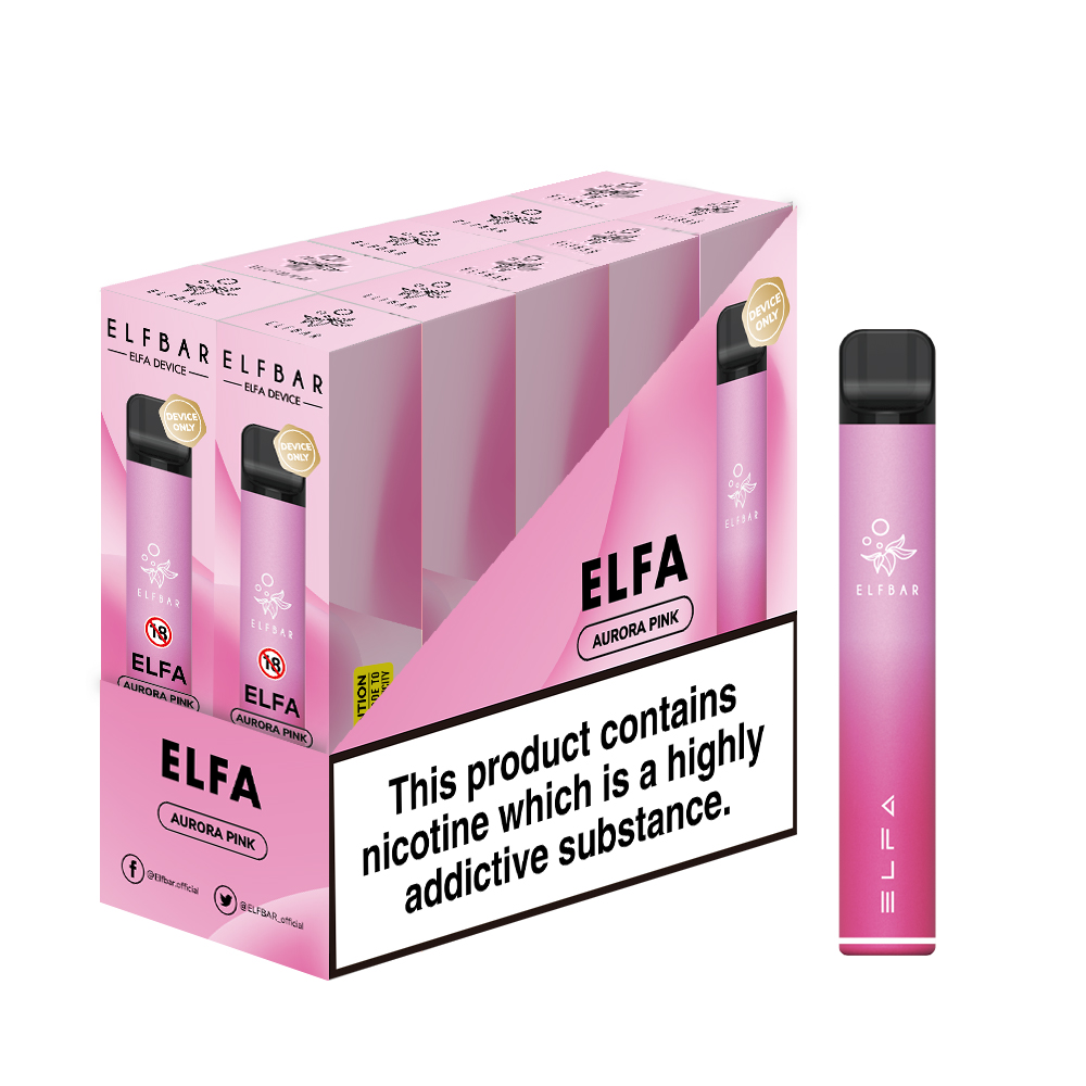 10x ELFBAR ELFA Pod Kit 500 mAh Akku - Aurora Pink