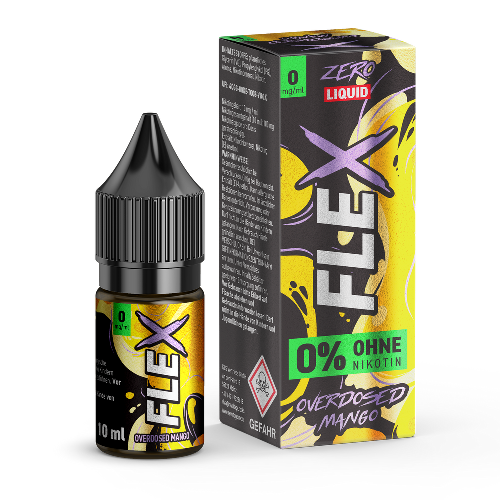 15x Revoltage Flex Overdosed - Mango - Nikotinsalz Liquid