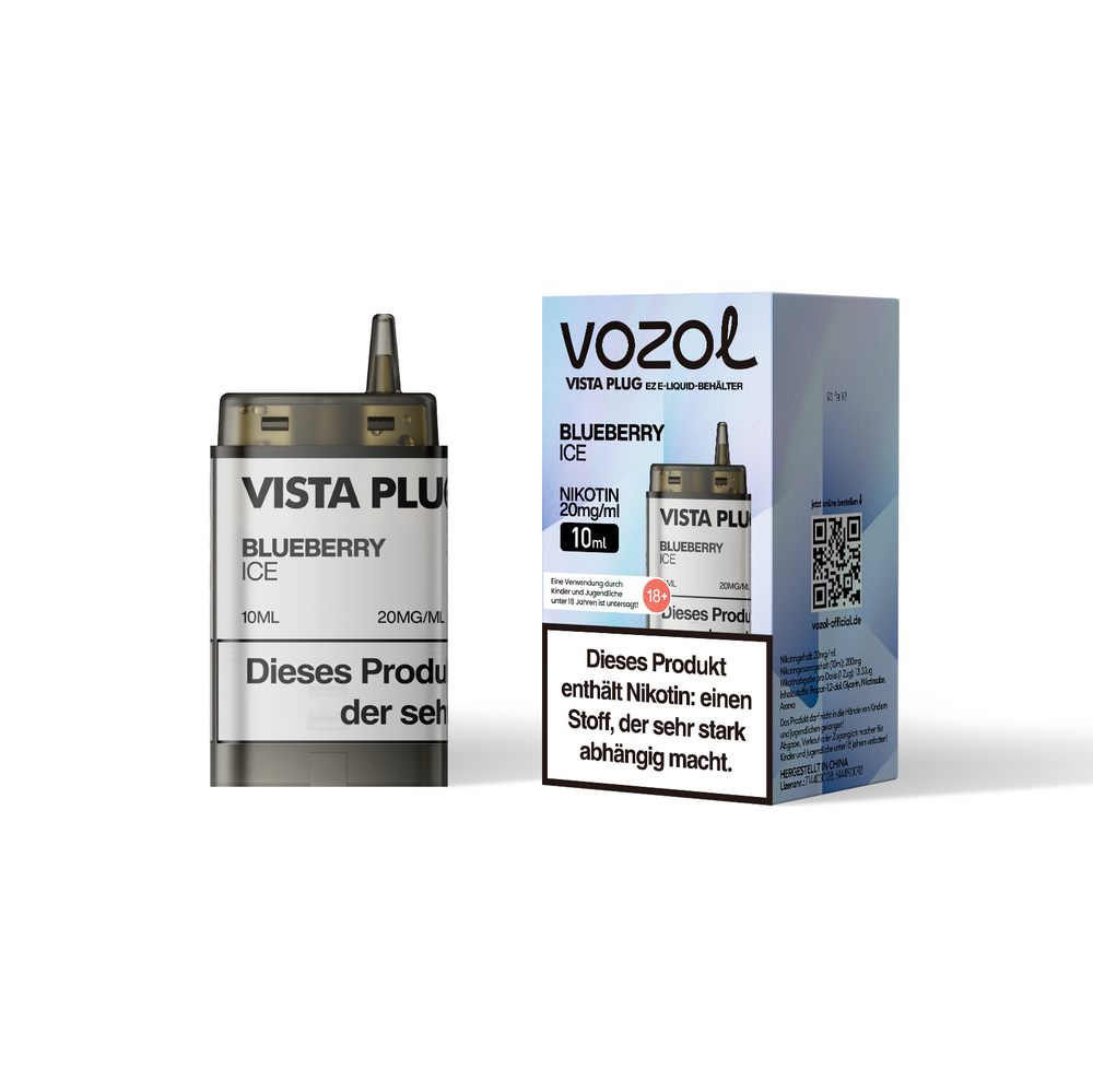 5x Vozol Vista Plug Ez Blueberry Ice Pod Set